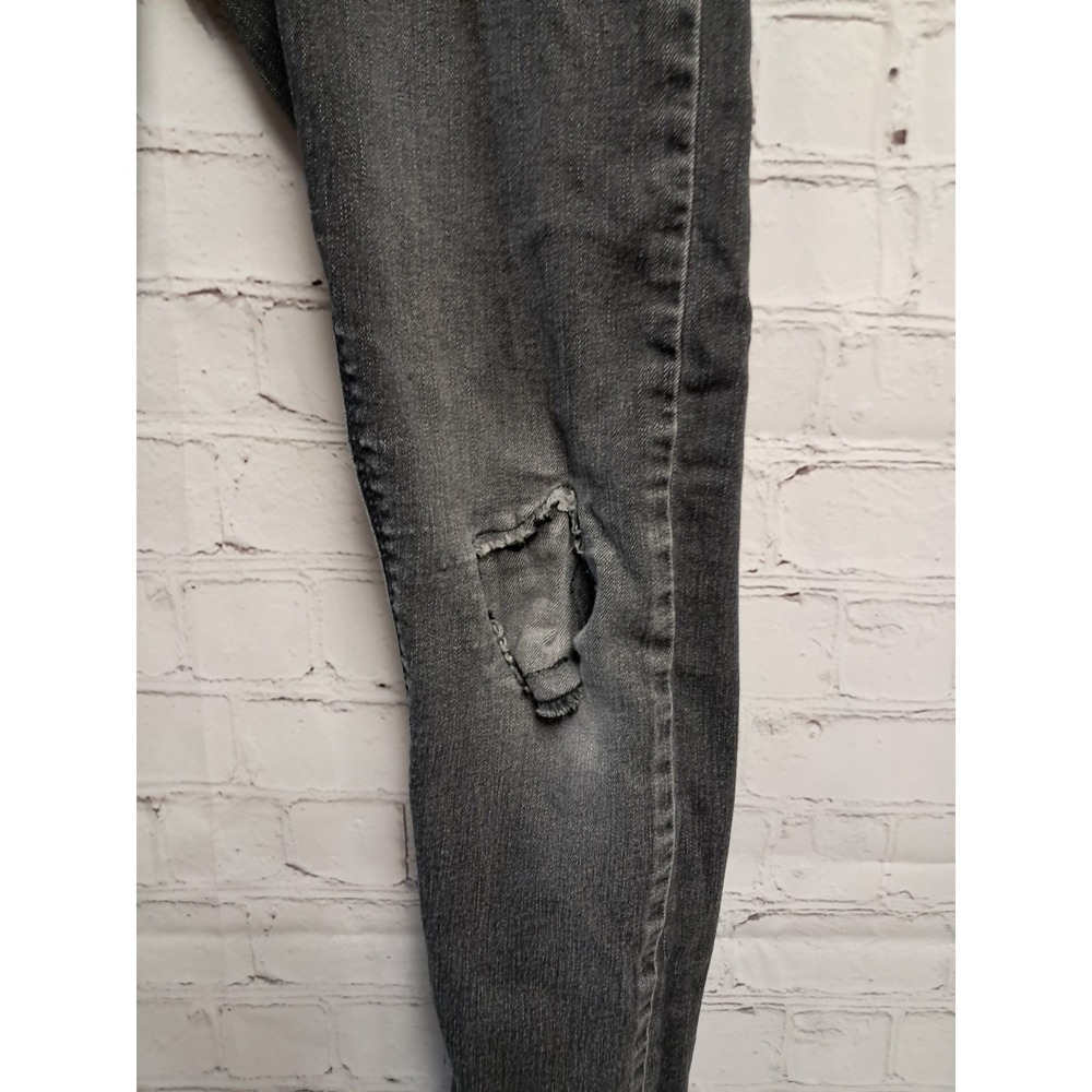 Boys Denizen Distressed Black Wash Jeans By Levis- Size 12 Regular - Picture 2 of 8